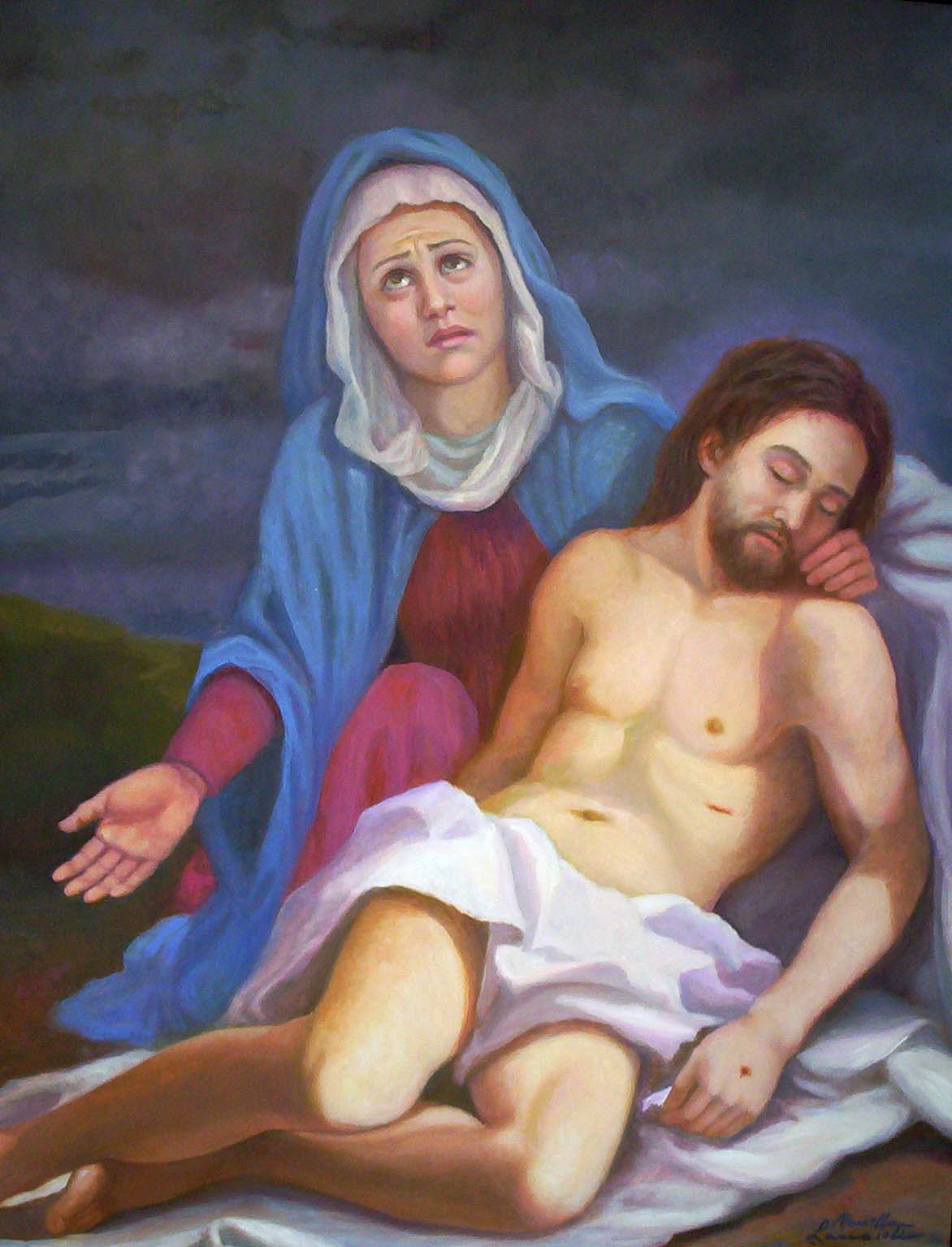 Infiorata Quadro n. 5 - Deposizione - Marcella Lannaioli.jpg (130403 byte)